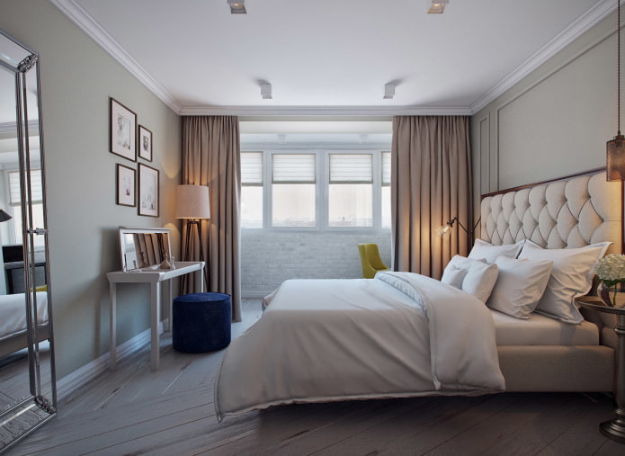 interior of a three-room apartment of 70 square meters