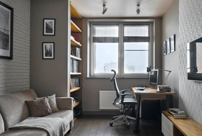 interior of a three-room apartment of 70 square meters