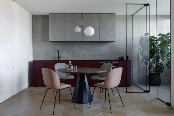 interior design of an apartment of 70 square meters