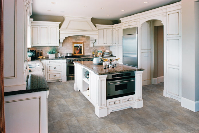 Quartz vinyl in the kitchen