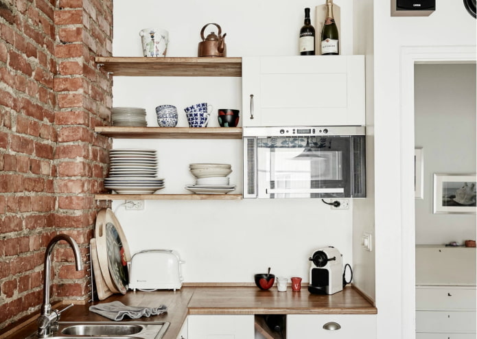 Shelves plus cabinets