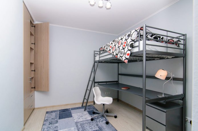 One-room apartment 44 sq. m. with a children's room