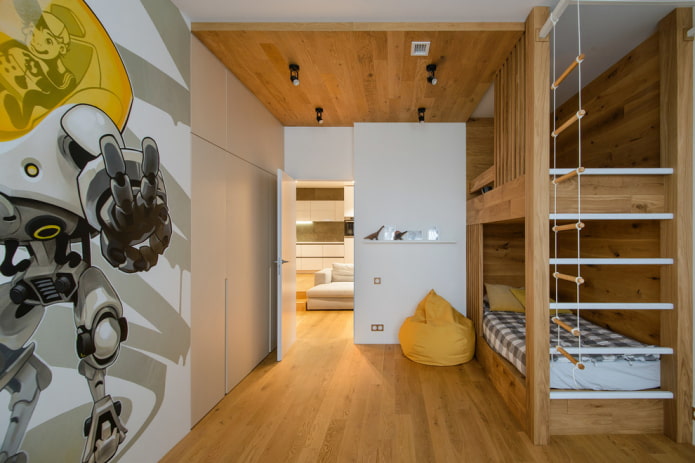 children's room covered with laminate