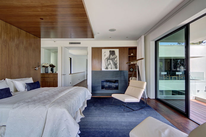 ceiling and wall design with laminate