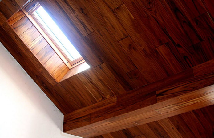 beam covered with laminate