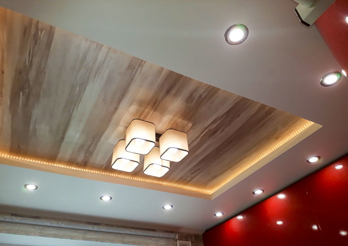 combined ceiling finish