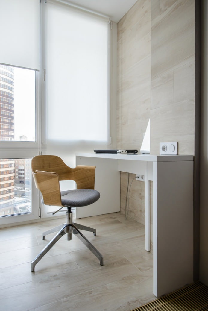 office on the balcony