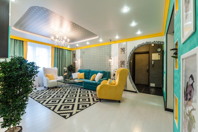 White laminate in the interior