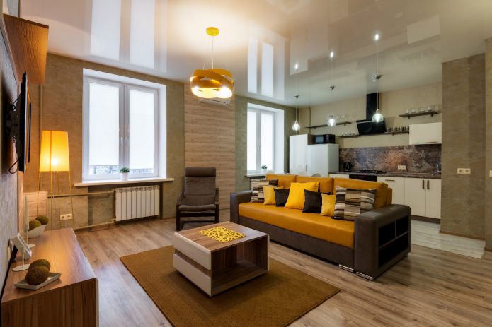 Oak-look laminate in the interior