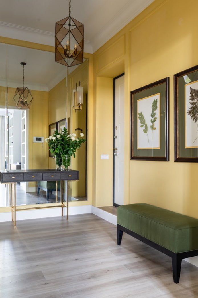 light gray laminate in the hallway