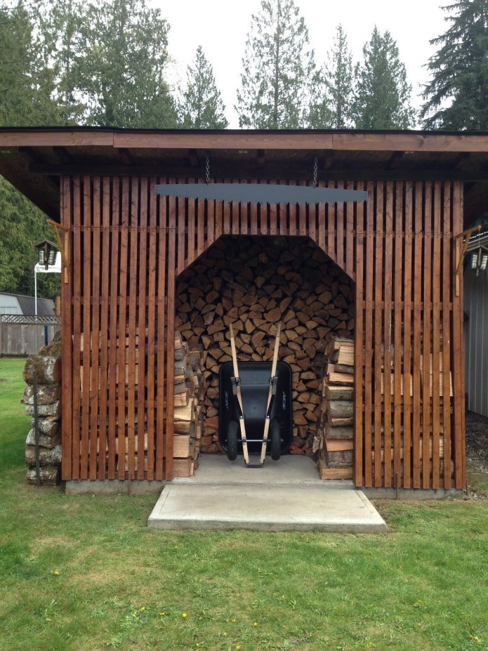 woodshed on a summer cottage