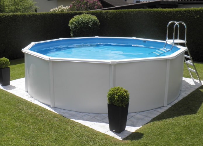 summer swimming pool at the dacha