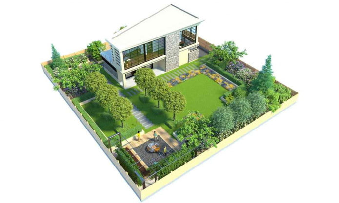 square plot plan