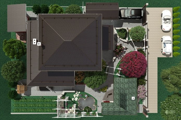 design project of a residential plot of 5 acres