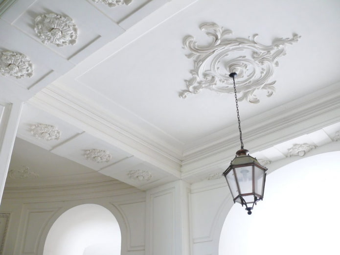 suspended ceiling structure with stucco