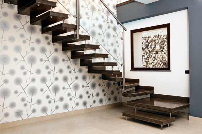 bolt staircase in the interior of a private house