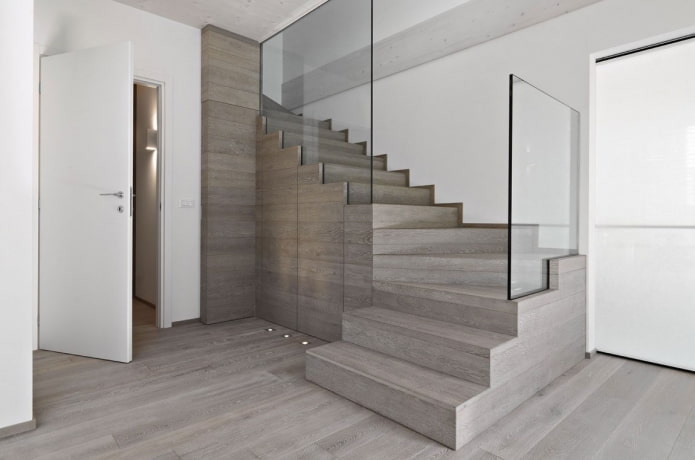 color scheme of the stairs in the interior of the house