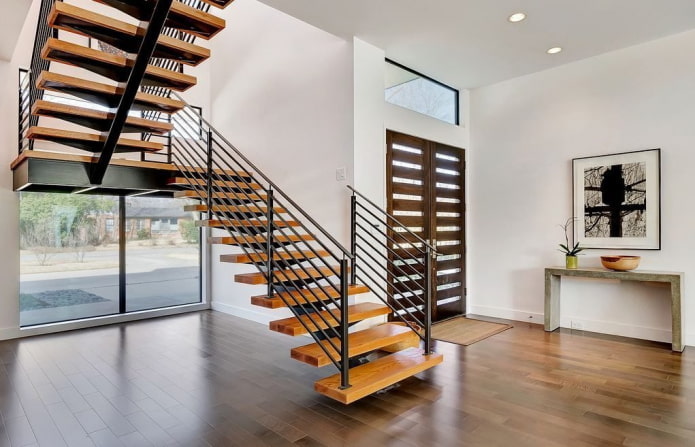 staircase design in the interior of a private house