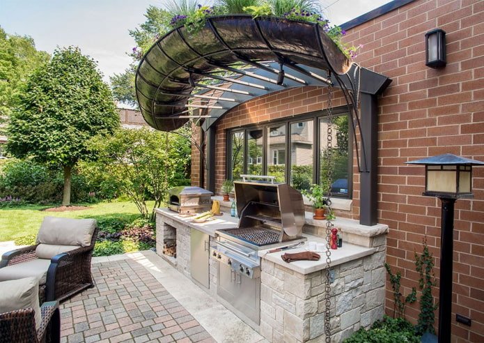 kitchen outside the house