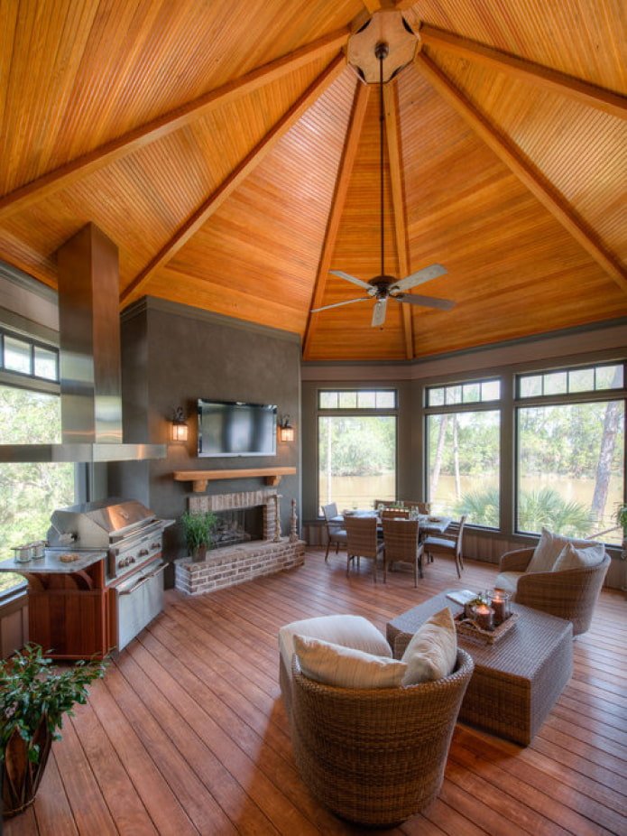 gazebo with a recreation area