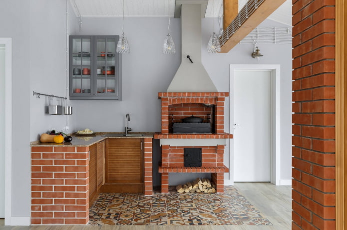 closed summer kitchen