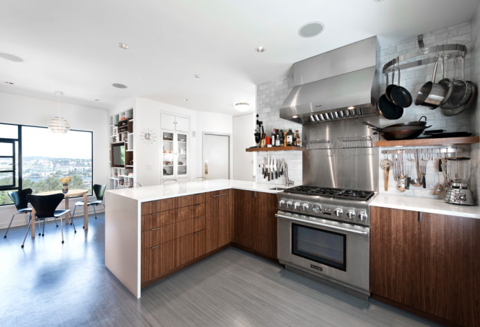 linoleum in the kitchen