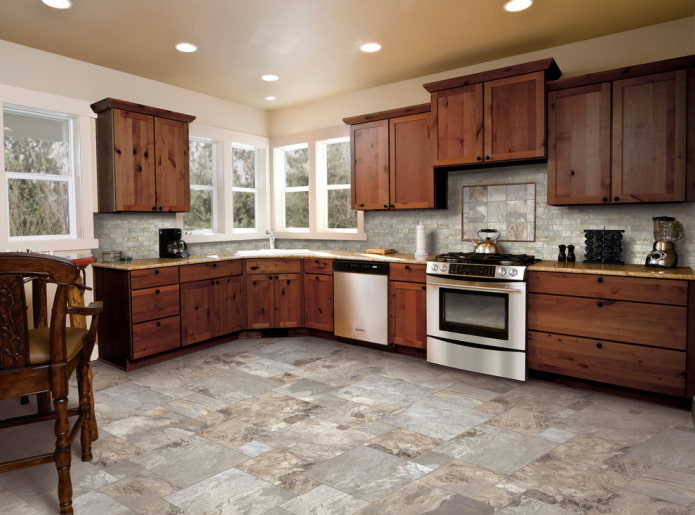 Imitation of porcelain tiles