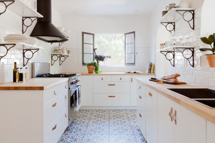 Patterned linoleum