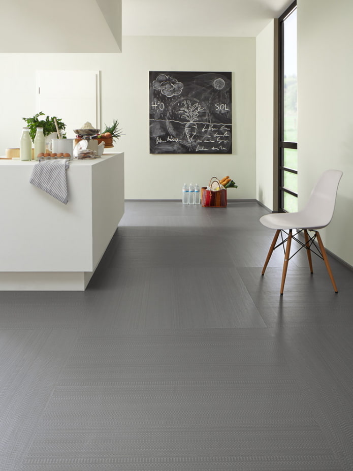 Grey linoleum