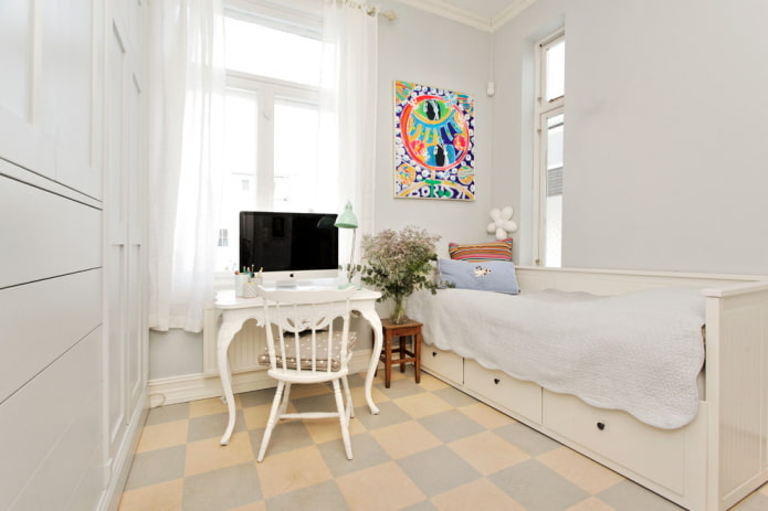 Beige-gray floor