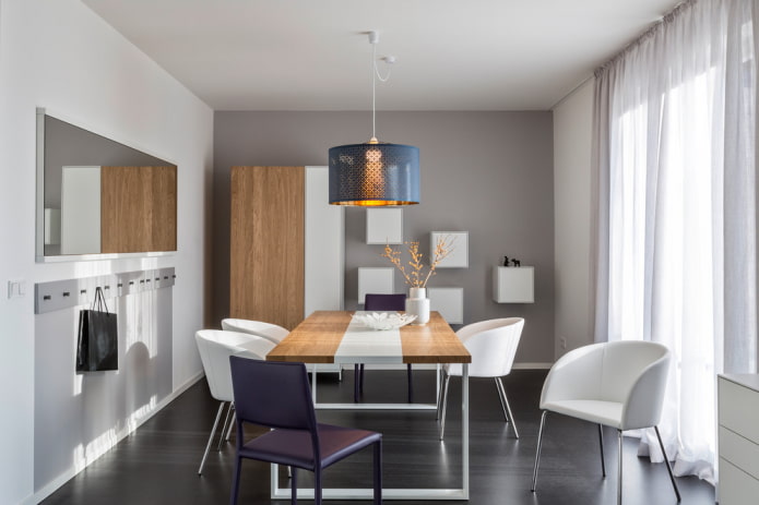 black linoleum in the interior