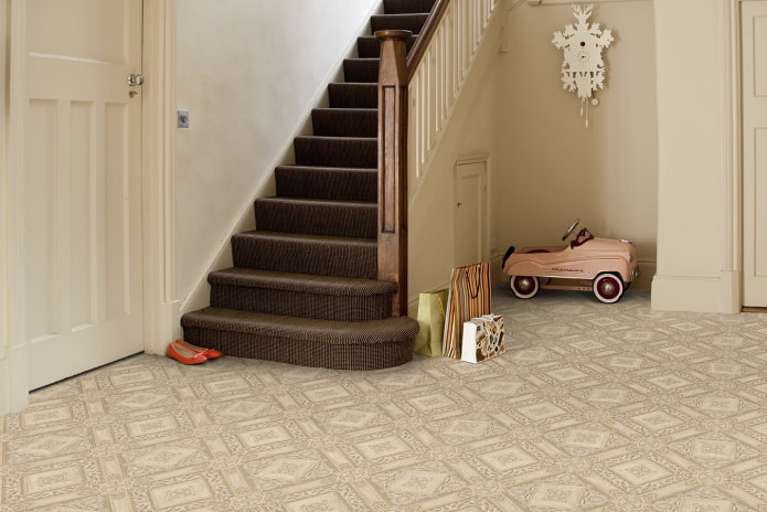 linoleum in the hallway