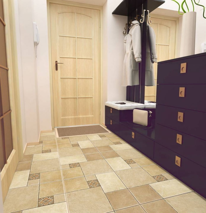 linoleum in the hallway