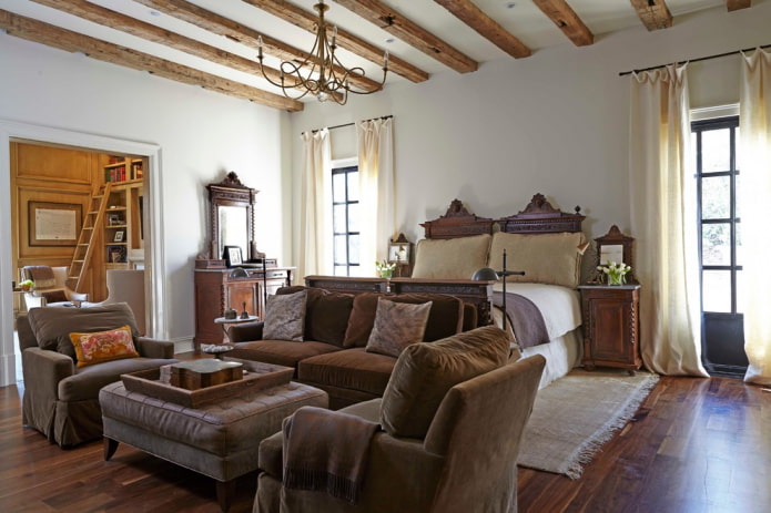 linen curtains in a classic style