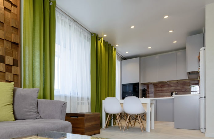 linen curtains in eco-style