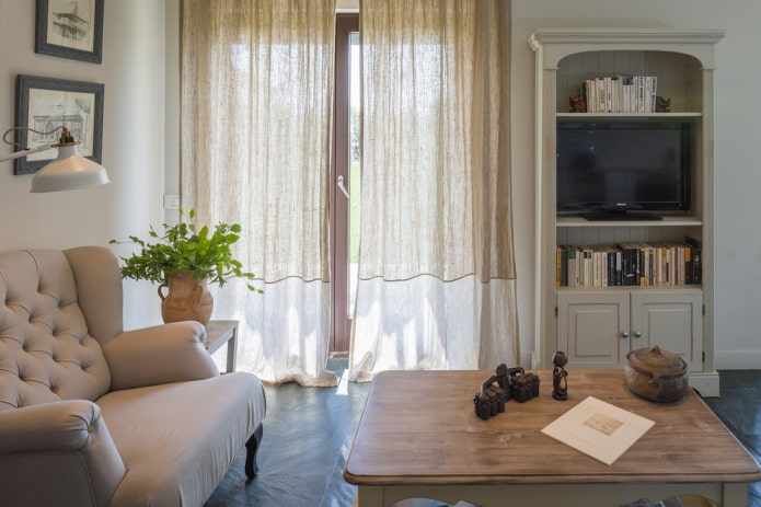linen curtains