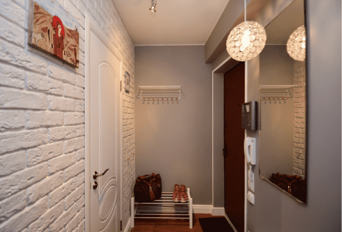 brick in the hallway