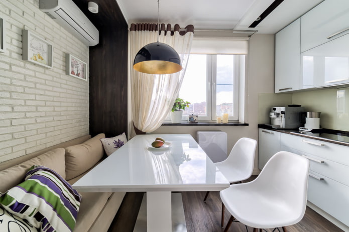 chandelier above the table