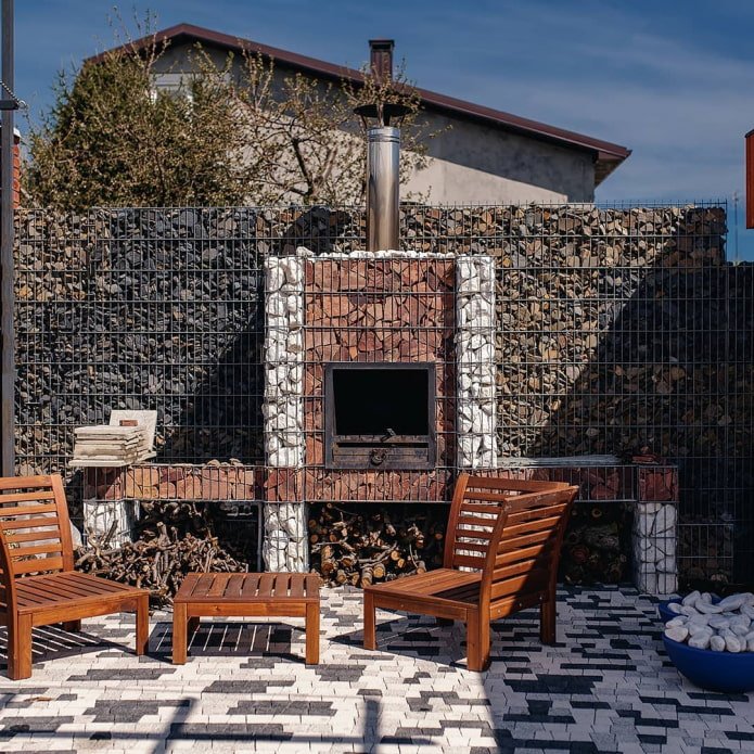 BBQ near the gabion