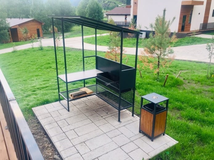 small barbecue at the dacha