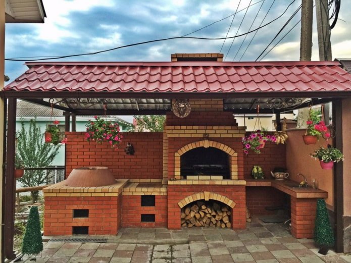 brick barbecue
