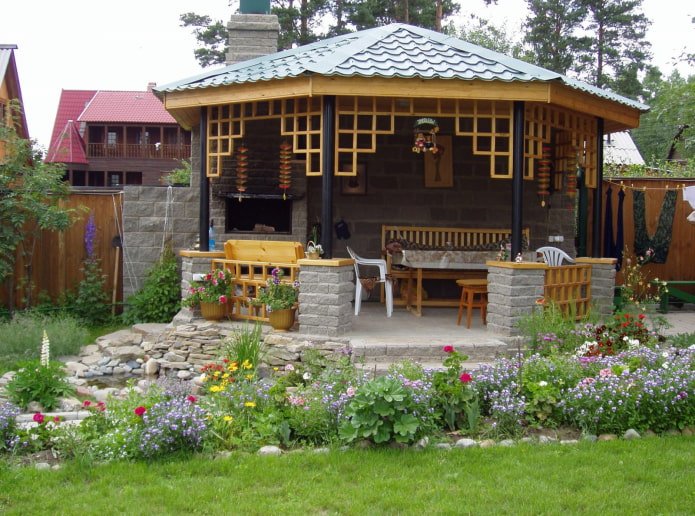 beautiful covered gazebo