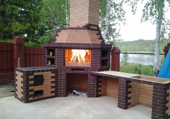 Corner barbecue