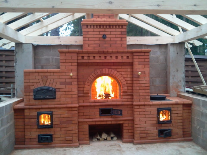 Fireplace-barbecue