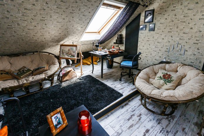 small attic children's room