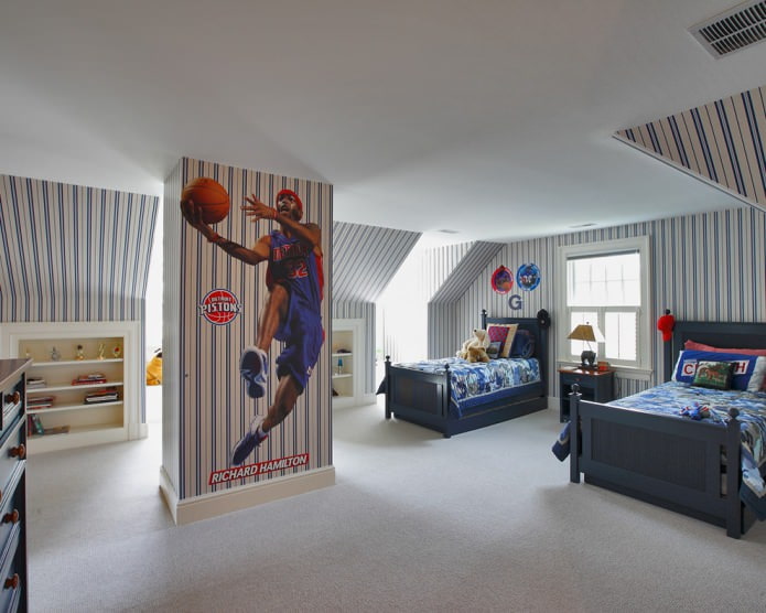 Children's room for two boys