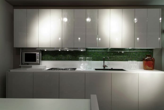 MDF kitchen facades with enamel coating