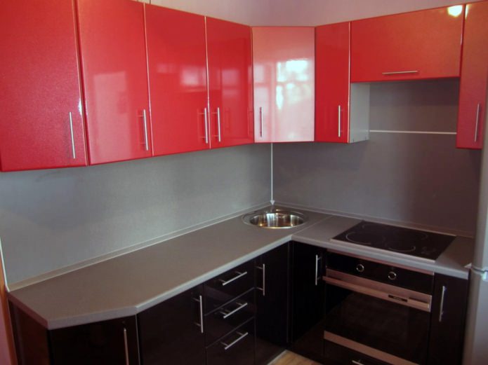 MDF kitchen facades with PVC coating