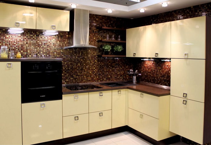 Plastic kitchen facades