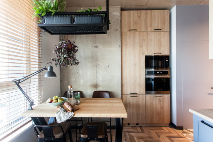 Matte wood-like facades
